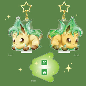 Bunny Leafeon - Bunny Eeveelution Charms & Stands