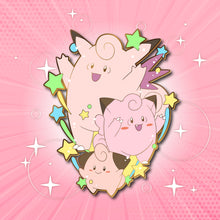 Load image into Gallery viewer, Clefiary : Cleffable - Pokemon Evolution Enamel Pin