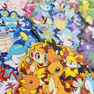 Pokemon Groups - 14 Vinyl Stickers Pack