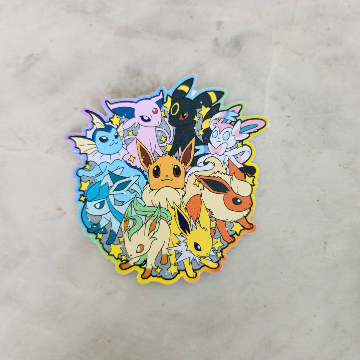 Eeveelution Rainbow - Pokemon Group Stickers