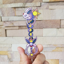 Load image into Gallery viewer, Espeon Keyblade - Eeveelution Shiny Charms