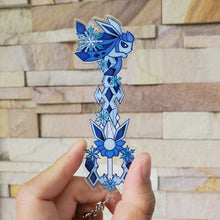 Load image into Gallery viewer, Glaceon Keyblade - Eeveelution Shiny Charms