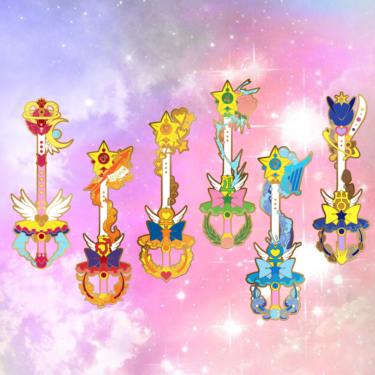 Sailor Moon Pin Human Luna buy Rollerskating Rei Pins