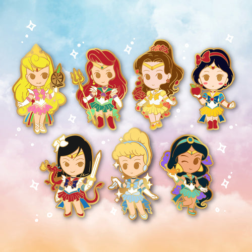 Sailor Princesses Pins FULL SET Discount