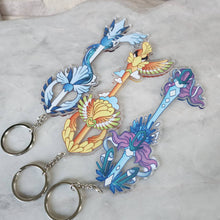 Load image into Gallery viewer, Ho-Oh Keyblade - Pokemon Shiny Charms