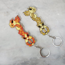 Load image into Gallery viewer, Flareon Keyblade - Eeveelution Shiny Charms