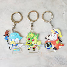 Load image into Gallery viewer, Sprigatito x Sora Charms - Kingdom Hearts Pokemon Gen 9 Charms &amp; Stands