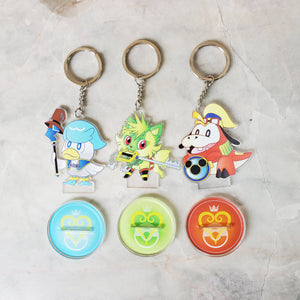 Quaxly x Donald Charms - Kingdom Hearts Pokemon Gen 9 Charms & Stands
