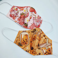 Load image into Gallery viewer, Boba Tea - Foodie Fabric Face Mask