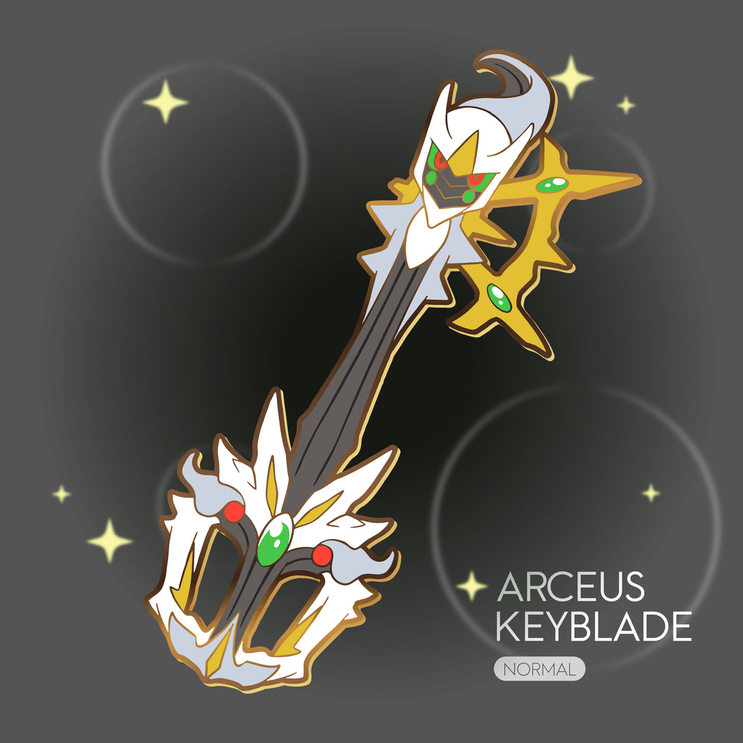 Arceus Keyblade - Pokemon Legendary Keyblade Enamel Pin