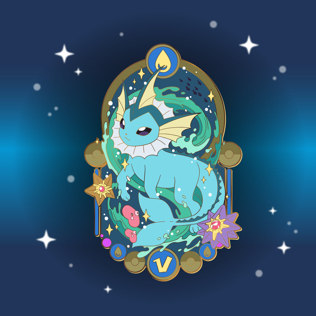 [EARLYBIRD] Vaporeon Shrine - Eeveelution Shrine Pin