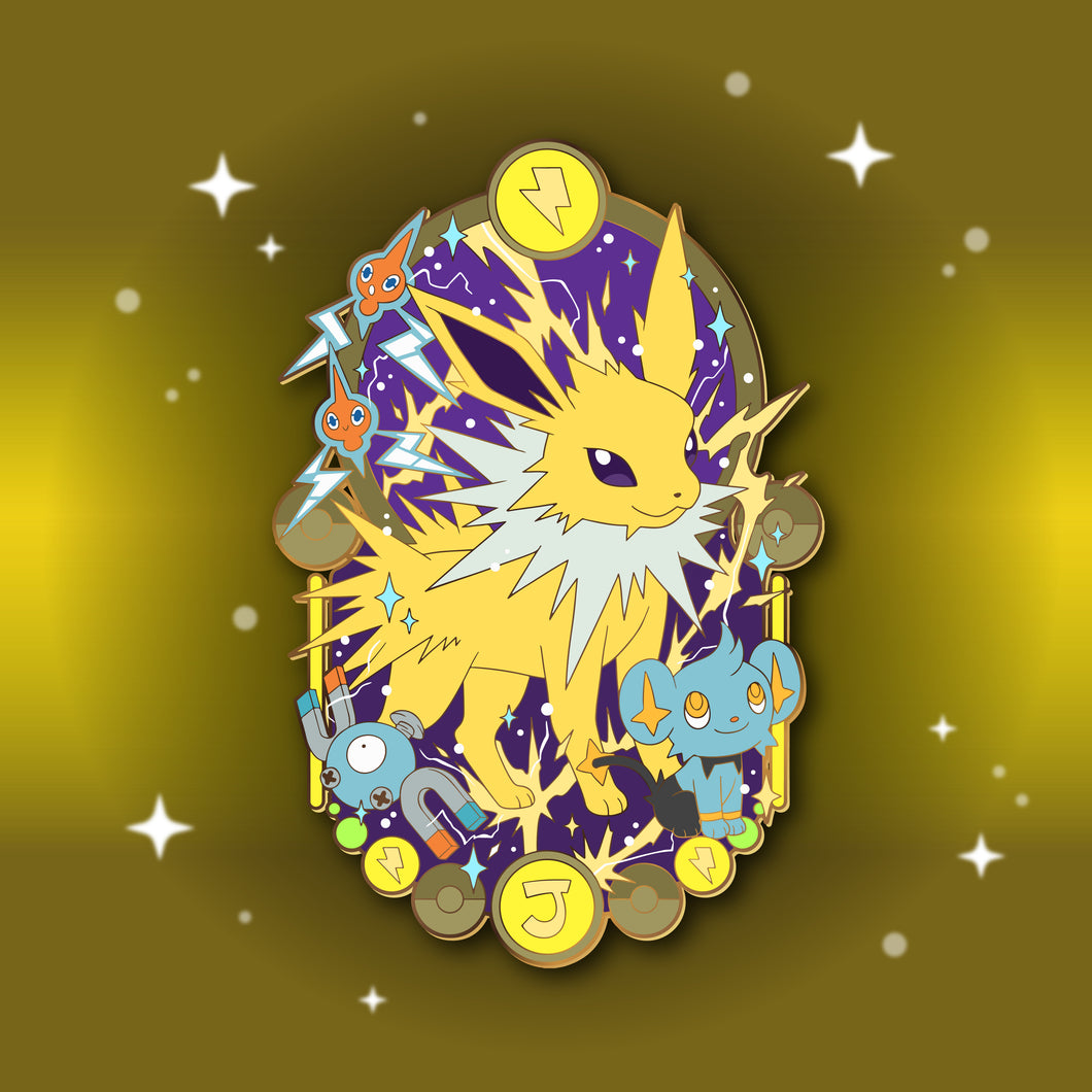 [EARLYBIRD] Jolteon Shrine - Eeveelution Shrine Pin