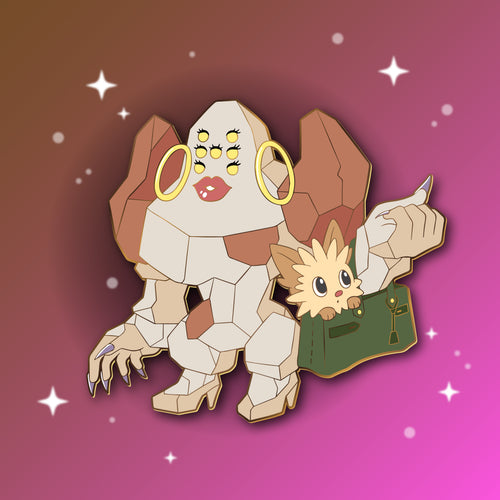 [EARLYBIRD] Cvnty Regirock with a Handbag - Enamel Pin