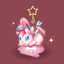 Load image into Gallery viewer, Bunny Sylveon - Bunny Eeveelution Charms &amp; Stands