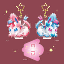 Load image into Gallery viewer, Bunny Sylveon - Bunny Eeveelution Charms &amp; Stands