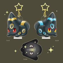 Load image into Gallery viewer, Bunny Umbreon - Bunny Eeveelution Charms &amp; Stands