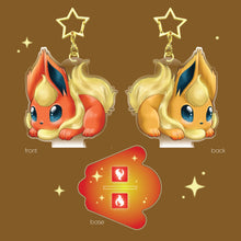 Load image into Gallery viewer, Bunny Flareon - Bunny Eeveelution Charms &amp; Stands