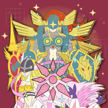 Load image into Gallery viewer, [PREORDER] Gatomon Digivolution! - Digivolution Extra Enamel Pin