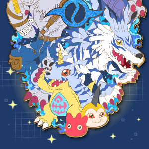 [PREORDER] Gabumon Digivolution! - Digivolution Extra Enamel Pin