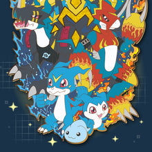 Load image into Gallery viewer, [PREORDER] Veemon Digivolution! - Digivolution Extra Enamel Pin