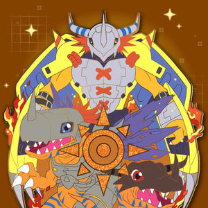 [PREORDER] Agumon Digivolution! - Digivolution Extra Enamel Pin