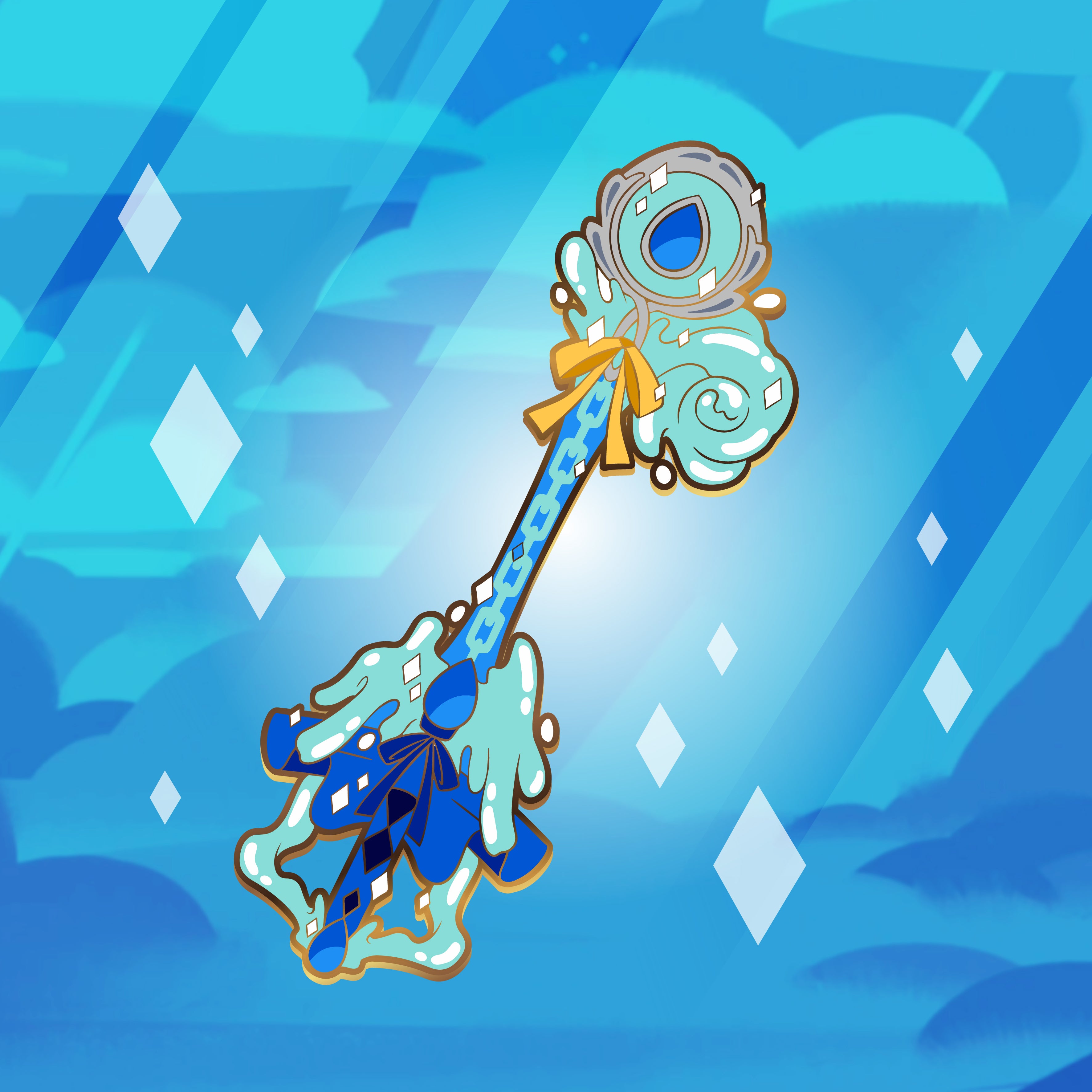 Lugia Keyblade - Pokemon Legendary Keyblade Enamel Pin – Shinnoyume