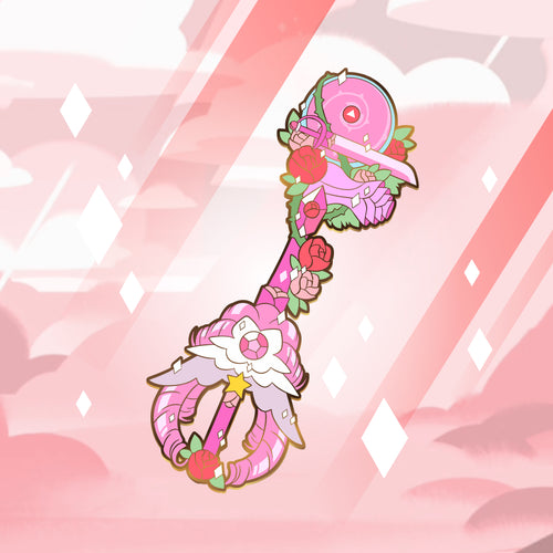 Rose Quartz Keyblade - Steven Universe Keyblade Enamel Pin