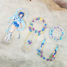 Load image into Gallery viewer, Mercury Bloom - Sailor Mercury Flowery Acrylic Stand