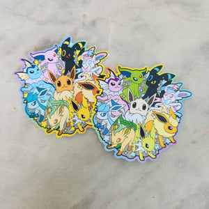 Eeveelution Rainbow - Pokemon Group Stickers