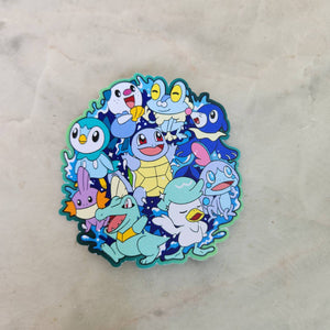 Water Starters - Pokemon Group Stickers
