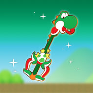 Yoshi Keyblade - Super Mario Keyblade Enamel Pin
