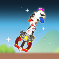 King Boo Keyblade - Super Mario Keyblade Enamel Pin
