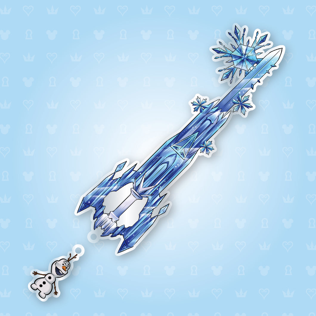 Crystal Snow - Keyblade Acrylic Charms