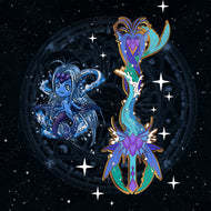 Watery Keyblade - Clow Card Keyblade Enamel Pin