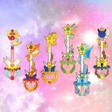 Load image into Gallery viewer, Sailor Galaxia - Sailor Moon Keyblade Enamel Pin Collection