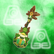 Load image into Gallery viewer, Toph Beifong Keyblade - Avatar the Last Airbender Keyblade Enamel Pin