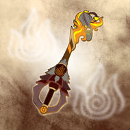 Uncle Iroh Keyblade - Avatar the Last Airbender Keyblade Enamel Pin