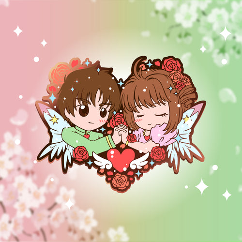 Sakura x Syaoran Pin - Card Captor Sakura Love Collection