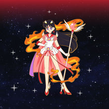 Load image into Gallery viewer, Cosmic Sailor Mars - Cosmic Sailor Moon Full Body Enamel Pin