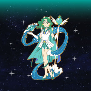 Cosmic Sailor Neptune - Cosmic Sailor Moon Full Body Enamel Pin