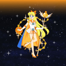 Load image into Gallery viewer, Cosmic Sailor Venus - Cosmic Sailor Moon Full Body Enamel Pin