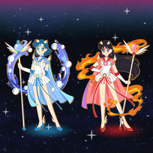 Cosmic Sailor Mars - Cosmic Sailor Moon Full Body Enamel Pin