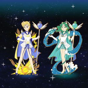 Cosmic Sailor Neptune - Cosmic Sailor Moon Full Body Enamel Pin