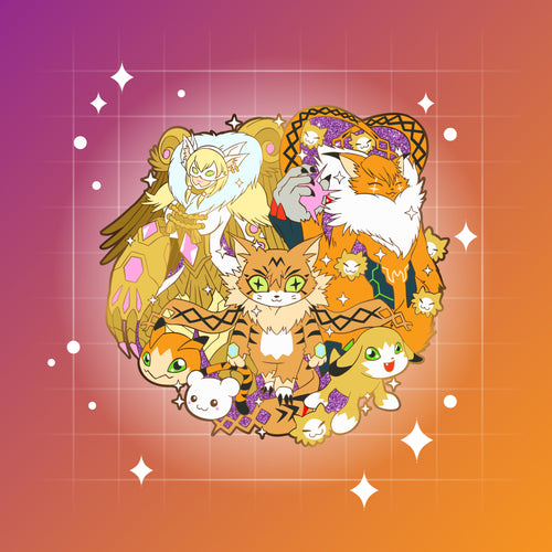 Meicoomon - Digimon Digivolution Enamel Pin