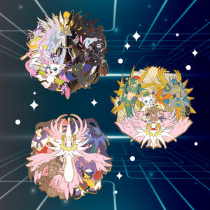 Celestial Three - Digimon Digivolution Enamel Pin