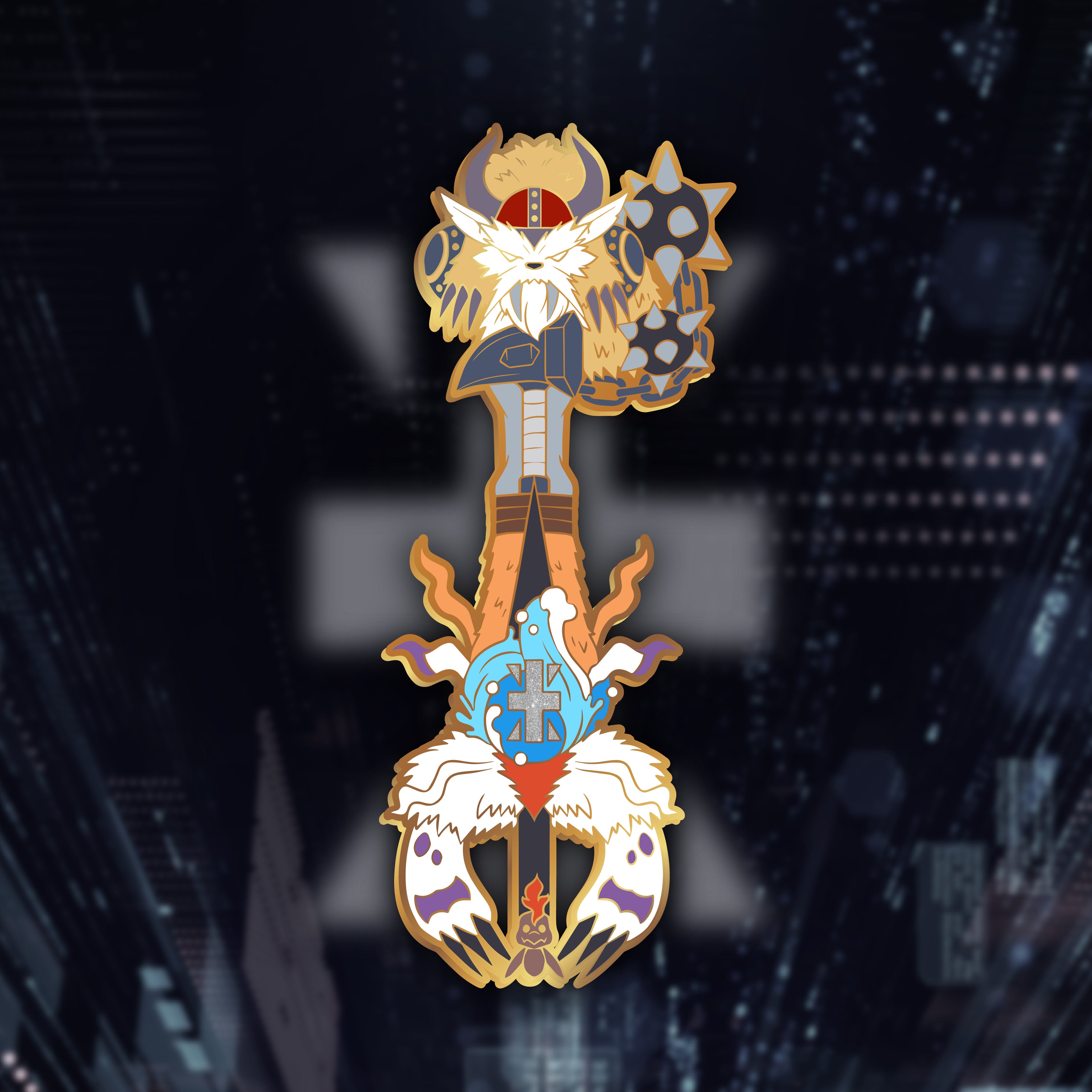 Lugia Keyblade - Pokemon Legendary Keyblade Enamel Pin – Shinnoyume