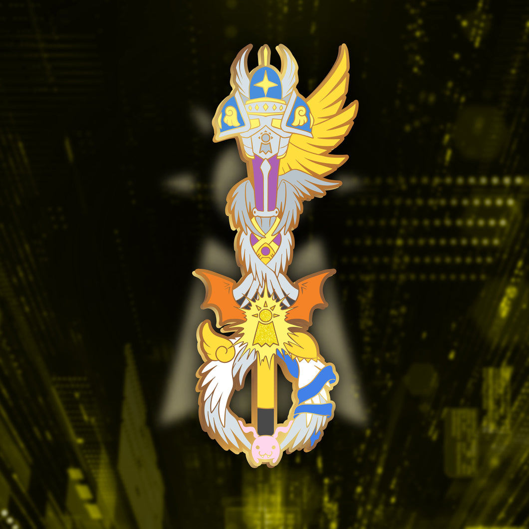 Patamon Keyblade - Digimon Keyblade Enamel Pin