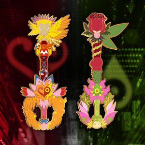 Palmon Keyblade - Digimon Keyblade Enamel Pin