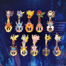 Load image into Gallery viewer, Palmon Keyblade - Digimon Keyblade Enamel Pin