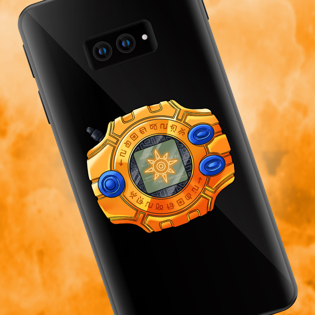 Orange Digivice - Agumon - Digimon Adventure Phone Grip